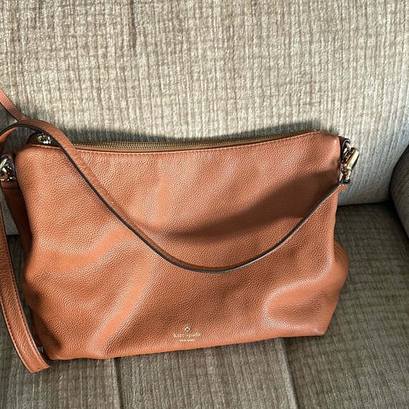 Kate Spade burnt orange pebble leather mulberry Street version shoulder bag - Picture 4 of 11